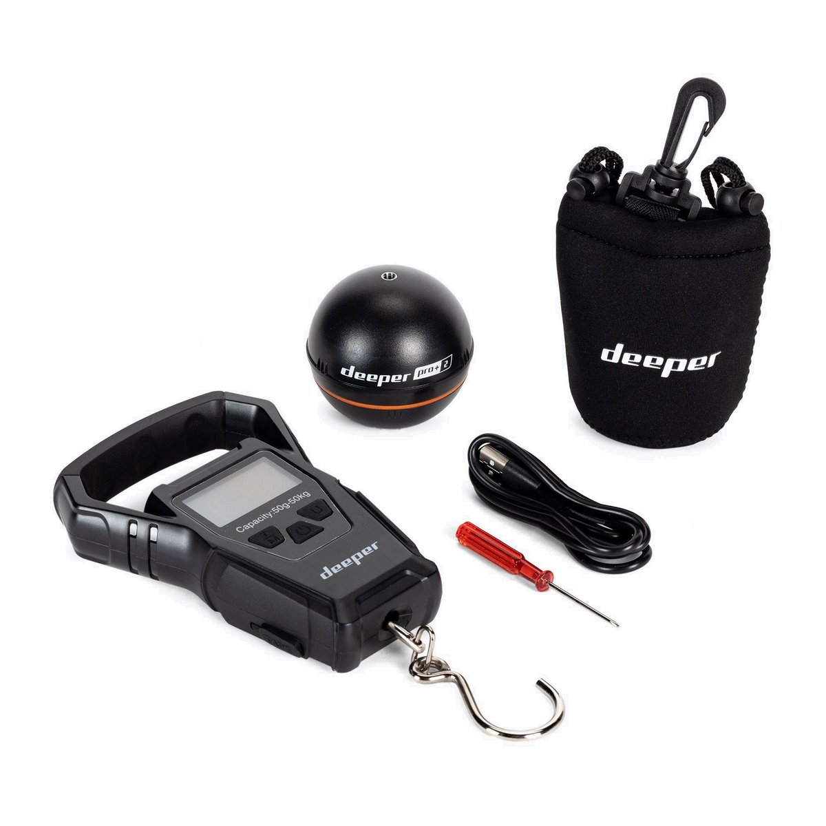 Echosonda Wędkarska Deeper Smart Sonar Pro+ 2 Z Wagą Czarna Dp5H10S10 ...