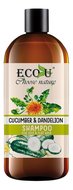 Eco-U, szampon do włosów ogórek & mniszek, 500 ml - Eco-U