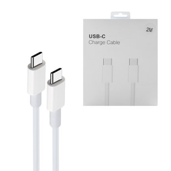 ECOBOX KABEL USB TYP-C DO TYP-C 3A 2M BIAŁY PD USB-C - Inny producent