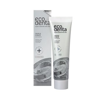 Ecodenta, pasta do zębów potrójne działanie Biała Glinka, 100 ml - Ecodenta