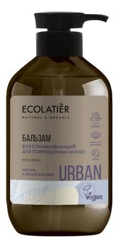 Ecolatier URBAN Odbudowujący balsam do włosów zniszczonych Argana i biały jaśmin 400ml - Ecolatier