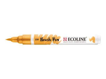 ECOLINE BRUSH PEN GOLD OCHRE - marker wodny - Talens