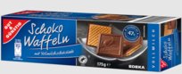 Edeka Ciastka Gofry z całej czekolady mlecznej 175g Edeka