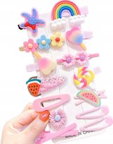 edibazzar, Zestaw dziecięcych wsuwek spinek do włosów, 14 szt.