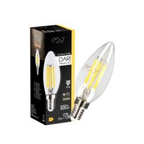 Edo Solutions, Żarówka Dekoracyjna Dari Led Filament 6,5w, E14, 3000k, 806lm, 230v, Clear C35