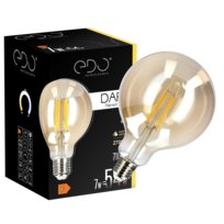Edo Solutions, Żarówka Dekoracyjna Dari Led Filament 7w, E27, 2700k, 710lm, 230v, Gold G95
