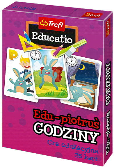 Edu-Piotruś Godziny, gra edukacyjna, Trefl