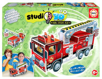 Educa, Model 3D, Wóz strażacki Educa