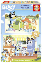 Educa, Puzzle, Blue (drewniane), 2 x 50 el. - Educa | Sklep EMPIK.COM