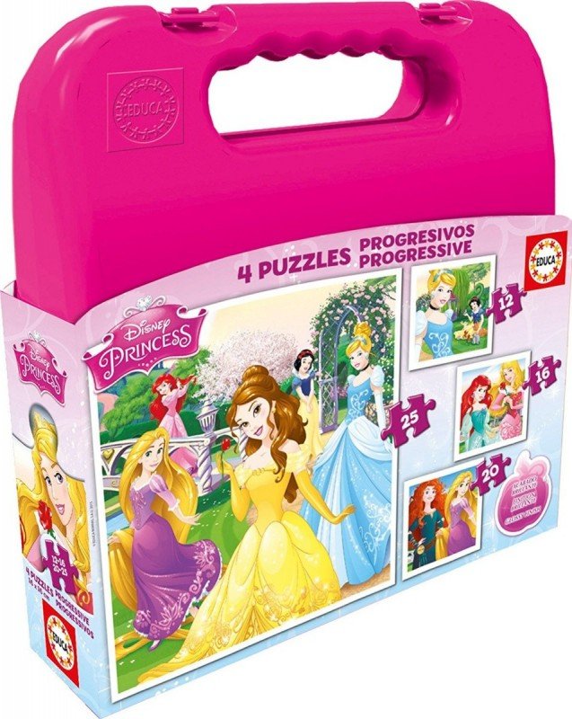 Educa, puzzle, Disney, Księżniczki, 12/16/20/25 el.