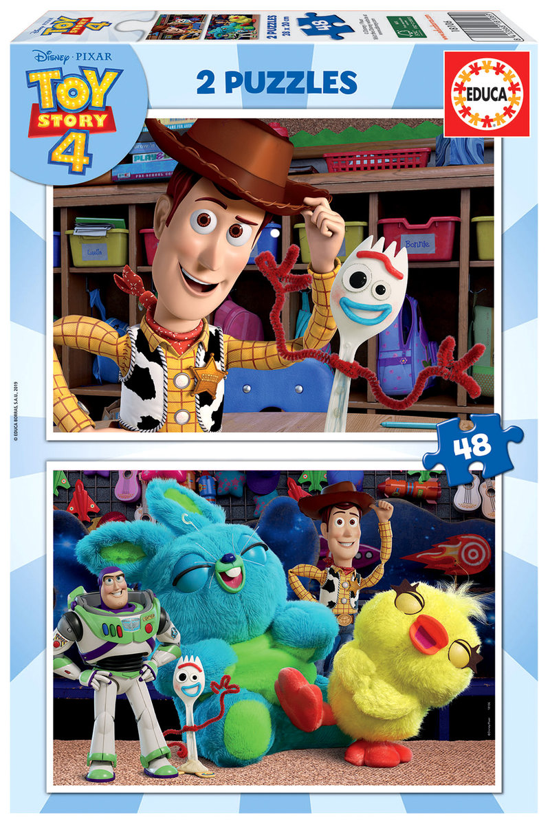 Фото - Пазли й мозаїки Educa , puzzle, Disney, Toy Story 4, 2x48 el. 