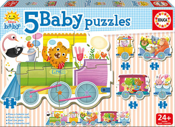 Educa, puzzle dla dzieci Pociąg zwierząt - Educa