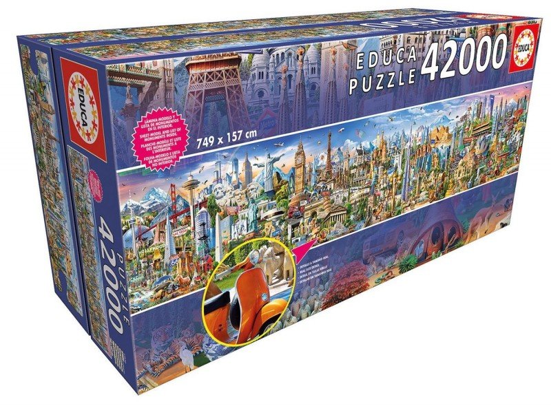 Educa, puzzle, Dookoła świata, 42000 el.