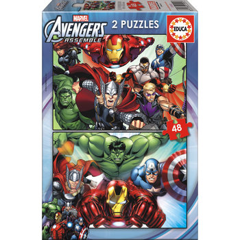 Educa, puzzle, Marvel, Avengers, 2x48 el. - Educa