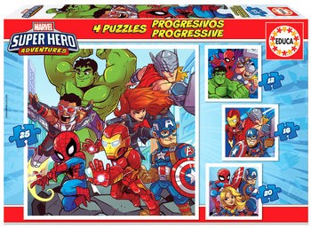 Educa, puzzle, Marvel Super Hero Adventures, 12/16/20/25 el. - Educa