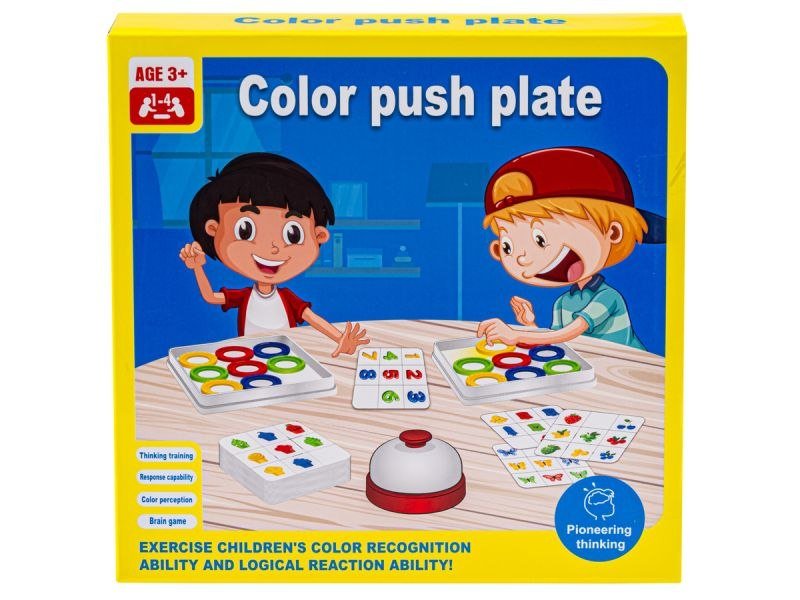 Gra edukacyjna RAMIZ Dopasuj Kolory Karty Color Push Plate Kto Pierwszy Szybkie Krążki gra edukacyjna RAMIZ