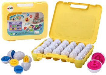 Edukacyjna Układanka Jajka W Walizce Nauka Liczb Kolorów - Lean Toys