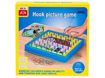 Edukacyjna Układanka Kolorowe Gumki Sznurek Hook Picture Game Karty gra zręcznościowa Zabawkowy Zawrót Głowy - Zabawkowy Zawrót Głowy