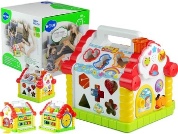 Edukacyjny Wielofunkcyjny Domek Pianinko Sorter Import Leantoys - Lean Toys