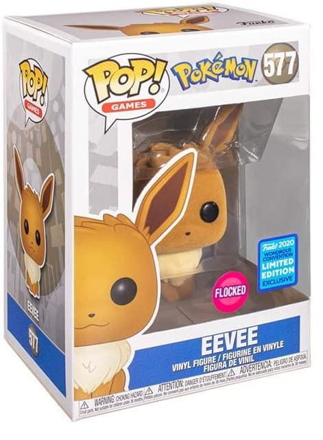 Eevee Flocked - Pokemon - Wondrous Convention Funko POP #577 - Funko ...