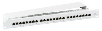 EFB Patch Panel 1U Rack 19 STP 24x RJ45 Cat5e, szary - EFB