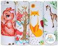 Ega Kids Zestaw Pieluszki Tetrowe Wzorzyste 4 szt.  70/80 cm Lux - Ega KIDS