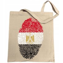 Egipt Flaga Odcisk Torba Zakupowa