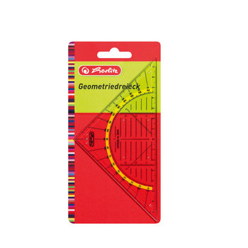 Ekierka mała z kątomierzem, 16 cm - Herlitz