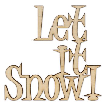 EKO-DECO, napis, let it snow - EKO-DECO