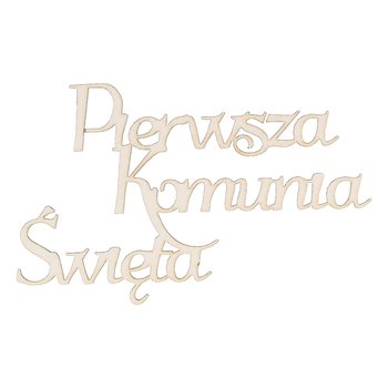 EKO-DECO, napis, Pierwsza Komunia Święta, tekturowy - EKO-DECO