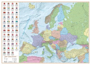 Eko-Graf, Europa mapa ścienna polityczna - tapeta XL - Eko-Graf