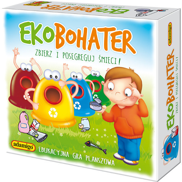 Ekobohater: Zbierz i posegreguj śmieci, gra edukacyjna, Adamigo