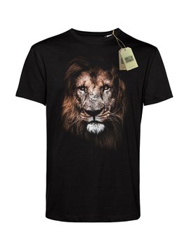 Ekologiczna koszulka męska LION z bawełny organicznej, lew - GREEN COSMOS