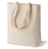 EKOLOGICZNA TORBA BAWEŁNIANA 40x15x30 cm ECRU 135g ZAKUPOWA WYTRZYMAŁA
