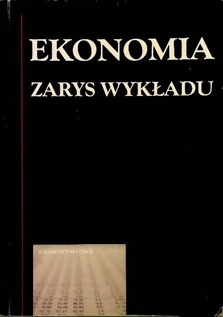 Ekonomia zarys wykładu - W opisie | Książka w Empik