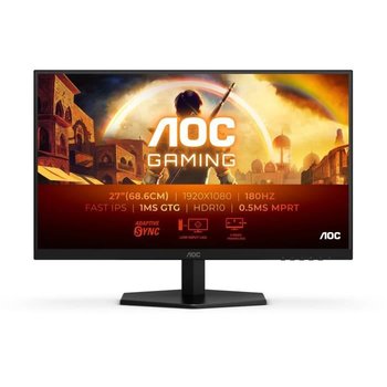 Ekran PC Gamer AOC - 27G42E - 27'' FHD - Matryca IPS - 180Hz - 0,5MS MPRT - Adaptive Sync - HDMI / DP - AOC