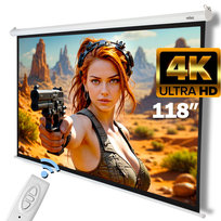Ekran Projekcyjny Elektryczny 240x180 Cm 118