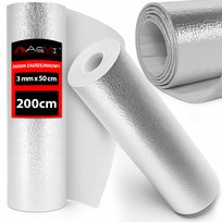 EKRAN ZAGRZEJNIKOWY ODBIJAJĄCY CIEPŁO MATA ALUMINIOWA PIANKA IZOLACYJNA 2m AGMI