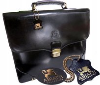 Ekskluzywna Skórzana Teczka Torba Aktówka Neseser Na Laptop Abiatti Skóra