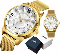 Ekskluzywny Złoty Zegarek Męski Złota Bransoleta