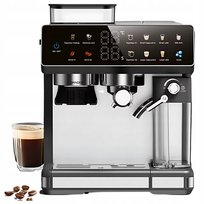 EKSPRES DO KAWY Z MŁYNKIEM DO MIELENIA KAWY SPIENIACZEM DO MLEKA KOLBOWY