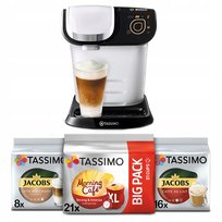 Ekspres kapsułkowy Bosch Tassimo My Way biały + 3x Tassimo Bosch
