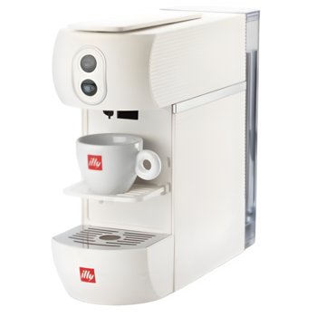 Ekspres kapsułkowy ILLY 626 - biały ekspres do kawy E.S.E 20 bar kompostowalne kapsułki 1l kompaktowy design espresso long - Illy