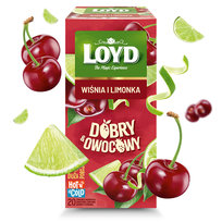Ekspresowa Herbata Owocowa Loyd Wiśnia Limonka 50g Dobry&Owocowy