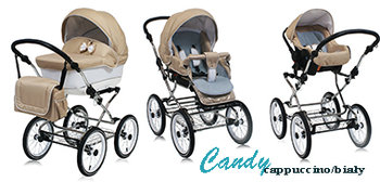 El-Jot Wózek Dziecięcy Candy 3 W 1 Beżowy - Inna marka