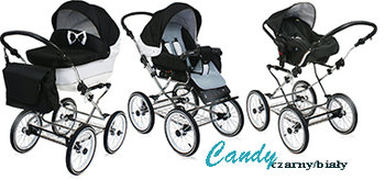 El-Jot Wózek Dziecięcy Candy 3 W 1 Czarny - Inna marka