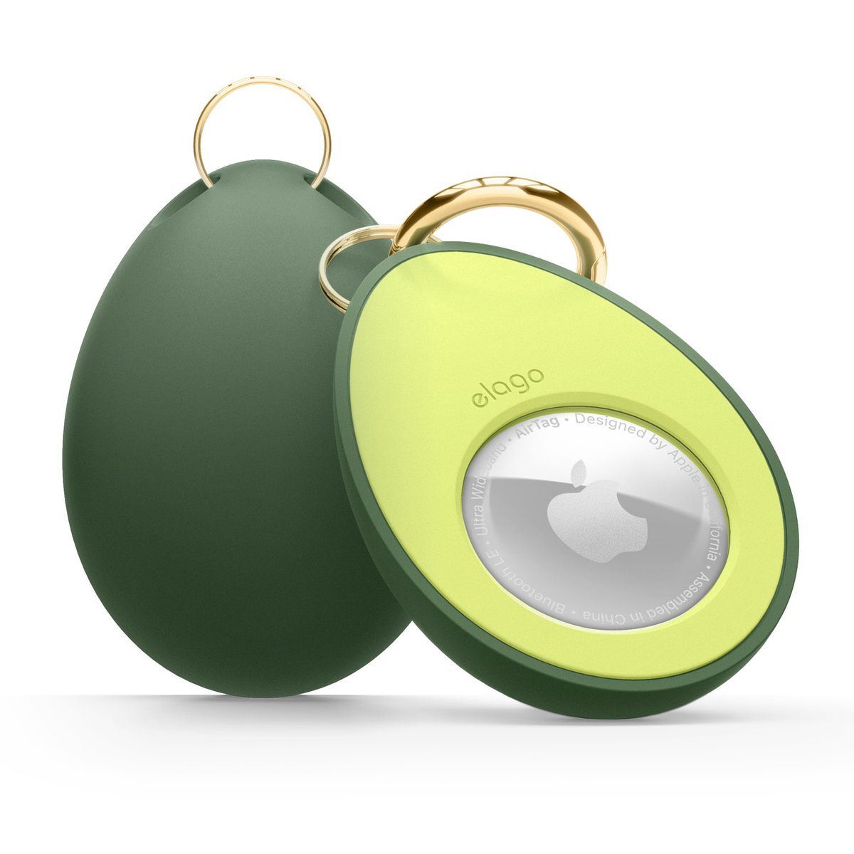 Dingfeiyu Custodia Porta AirTag Per Bambini – Braccialetto Nascosto In Silicone, Anti-smarrimento E Antigraffio, Colore Verde Avocado