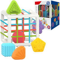 Elastyczna kostka Sensoryczna Gumki Sorter Klocków