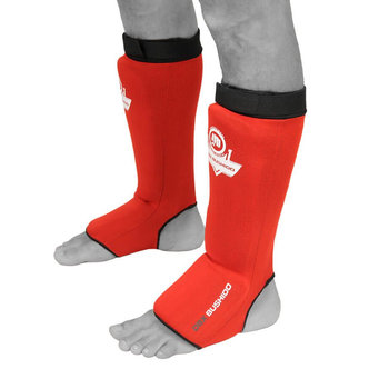 Elastyczny ochraniacz na goleń i stopę - czerwony, rozmiar - XL