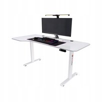 Electroprime Biurko gamingowe z podnoszonym blatem Flow białe (160x75cm)